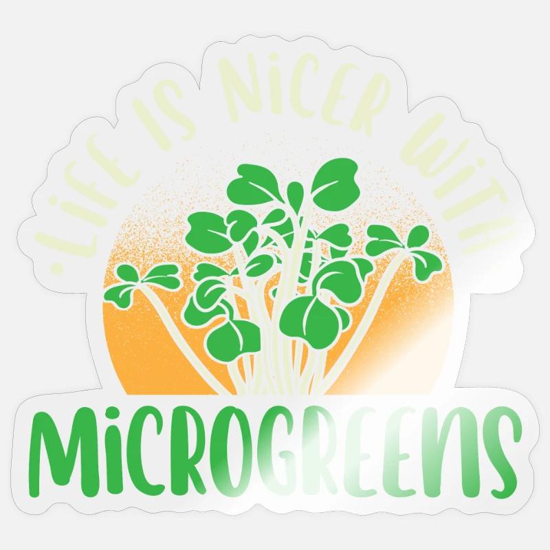 Microgreens Stickers | Unique Designs | Spreadshirt