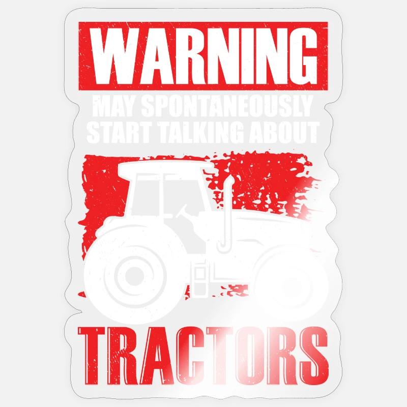 Tractor Humor Stickers Funny-farming Stickers | Unique Designs | Spreadshirt