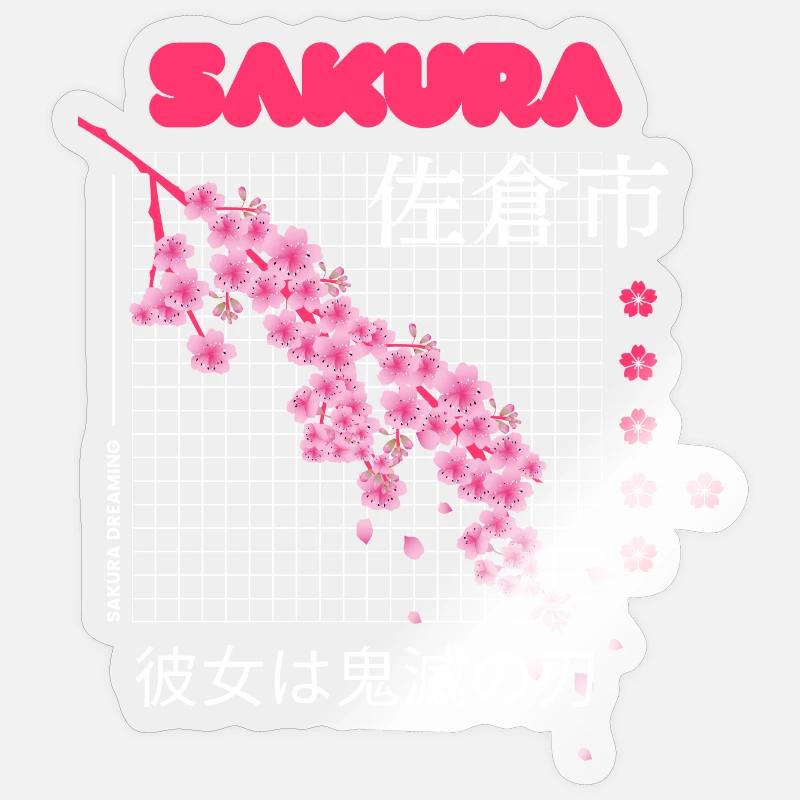 Sakura Stickers | Unique Designs | Spreadshirt