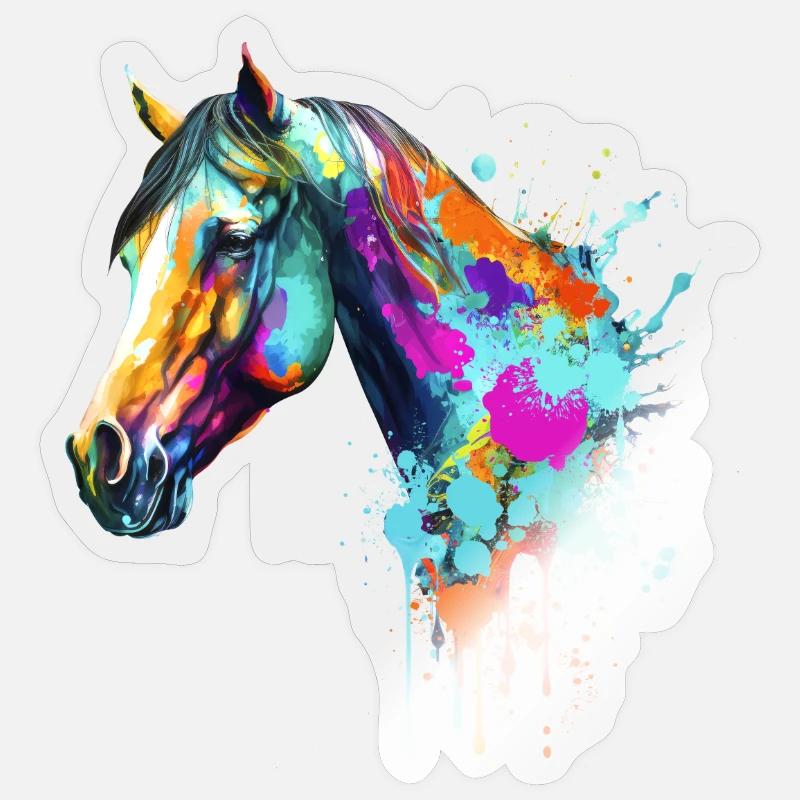 Pferd Stickers | Unique Designs | Spreadshirt