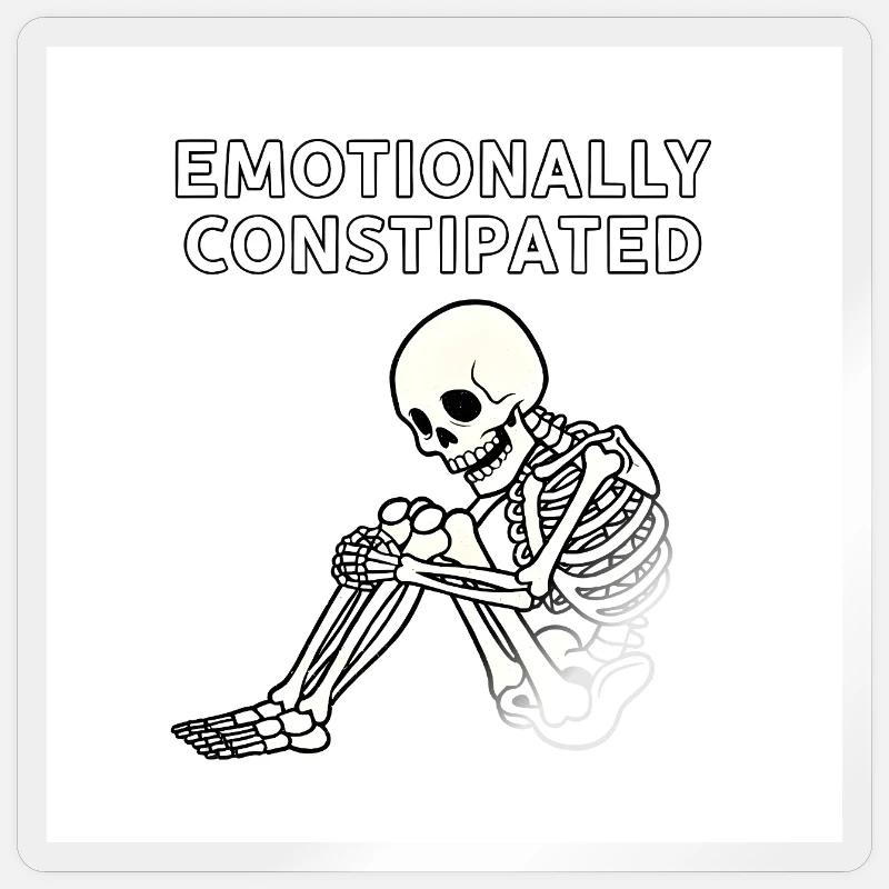 Constipated Stickers | Unique Designs | Spreadshirt