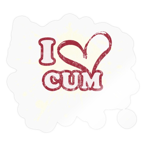 I Heart Cum (Splatter) - Sticker