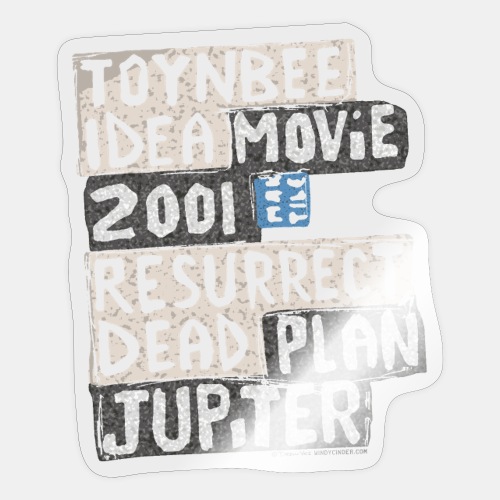 Toynbee Idea Tile Philly Replica Movie 2001 Slogan - Sticker