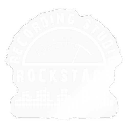 Recording Studio Rockstars - White Logo - Sticker