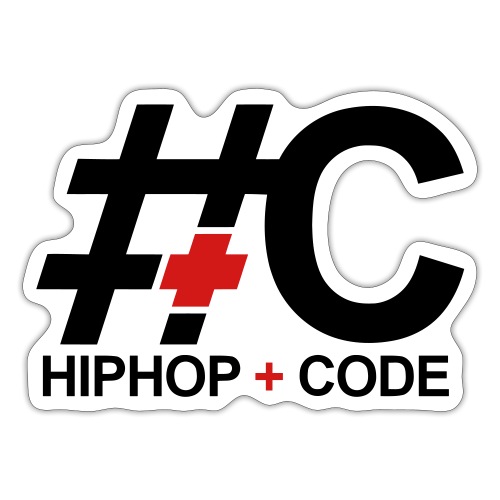 hiphopandcode-logo-2color - Sticker