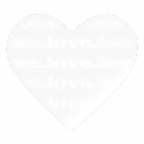 Love Heart Transperent - Girlfriend Gift Idea - Sticker