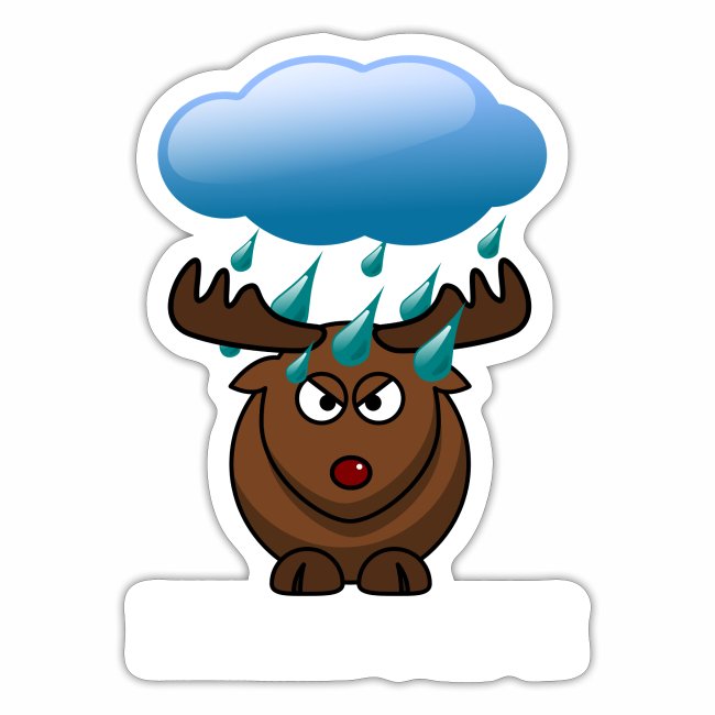 Raindolph the red nosed Reindeer Deer Gift Idea