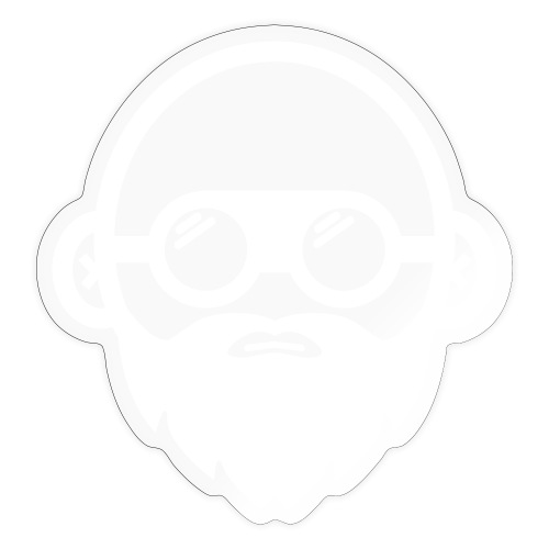 We Build Stuff - Floating Head (white) - Sticker