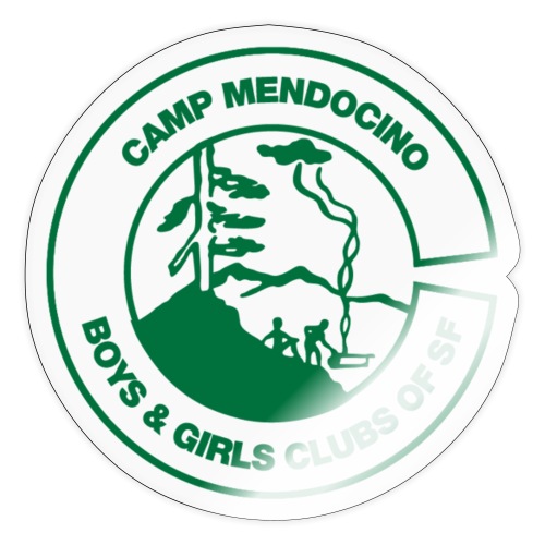 Camp Mendocino Green - Sticker