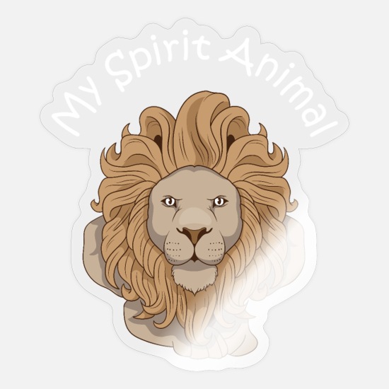 Lion Spirit Animal' Sticker | Spreadshirt