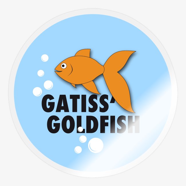 Gatiss Goldfish button
