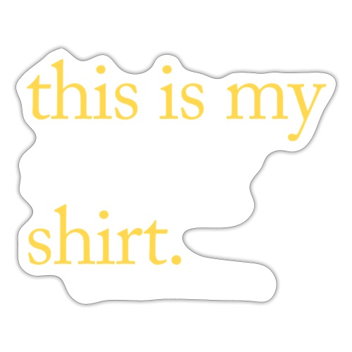 This is My Reading Shirt - Sticker