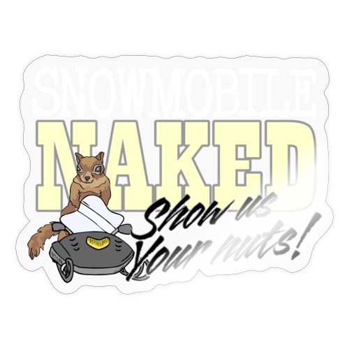 Snowmobile Naked - Sticker