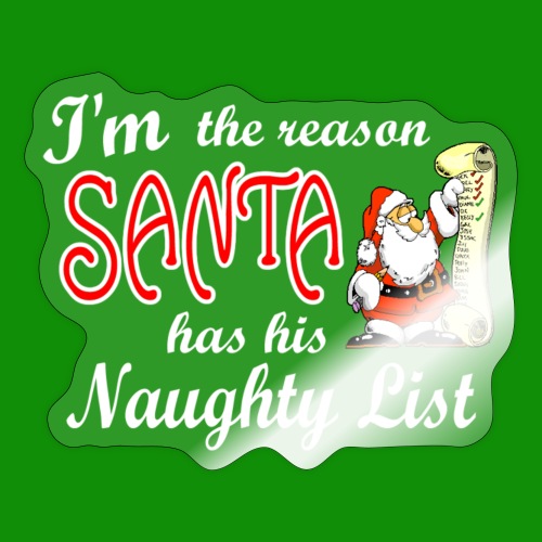 Santa Naughty List - Sticker