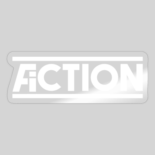 Action Fiction Logo (White) - Sticker