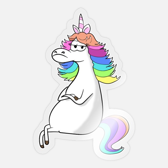 Funny unicorn' Sticker | Spreadshirt