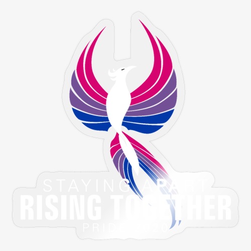 Bisexual Staying Apart Rising Together Pride 2020 - Sticker