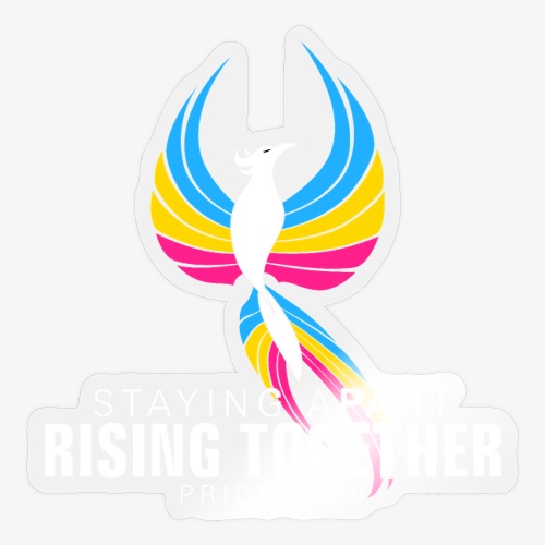 Pansexual Staying Apart Rising Together Pride - Sticker