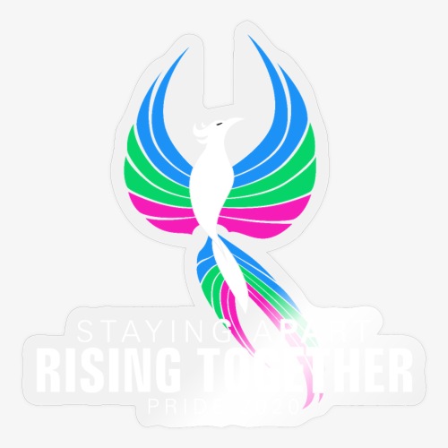Polysexual Staying Apart Rising Together Pride - Sticker