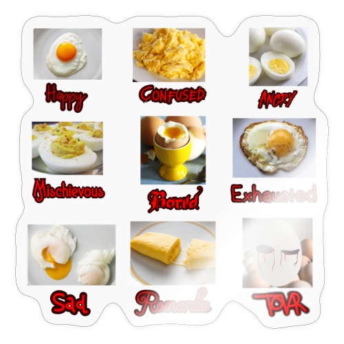 Egg Mood Chart - Sticker
