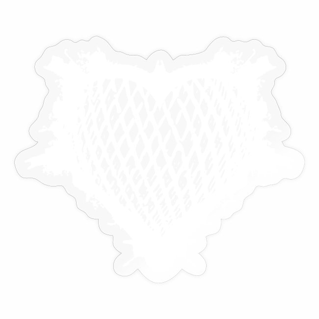 Heart grid pattern balloon splash logo gift ideas