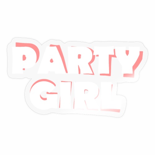 Party Girl Pink - Party Alarm Club Gift Ideas - Sticker