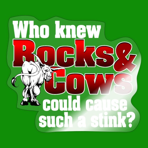 Who Knew? Rocks and Cows - Sticker