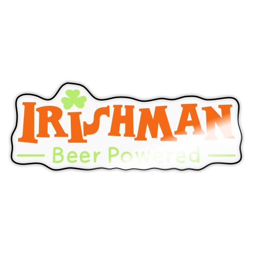 Beer Powered Irish Man - Sticker