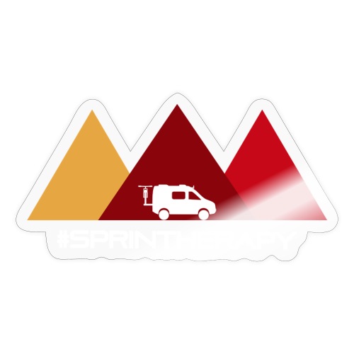 Three Red Mountains - Sticker