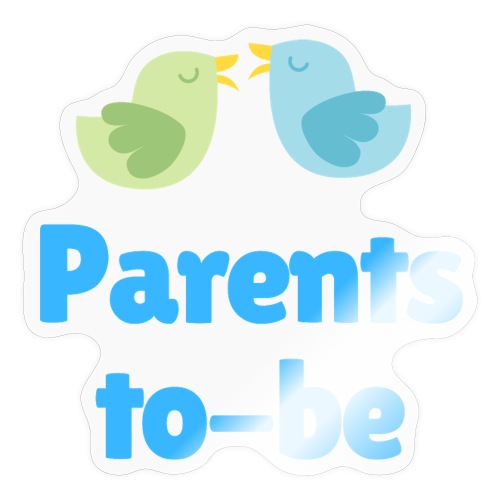 Blue Birds Baby Shower _ Gender Reveal Events - Sticker