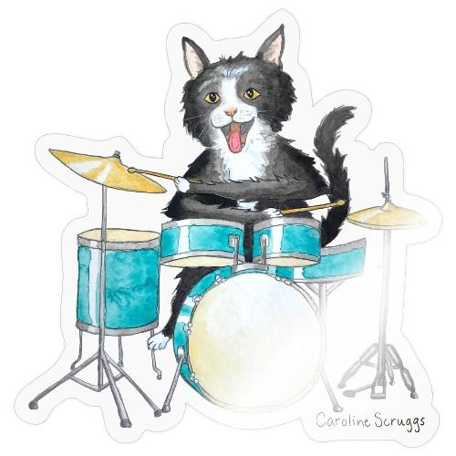 Drum Kitty - Sticker