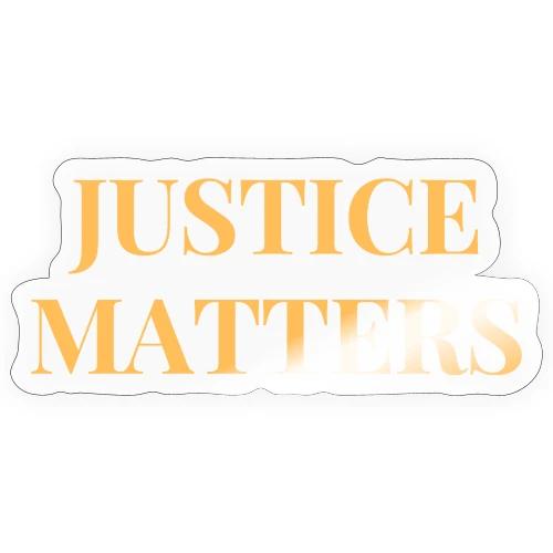 JUSTICE MATTERS Logo - Sticker