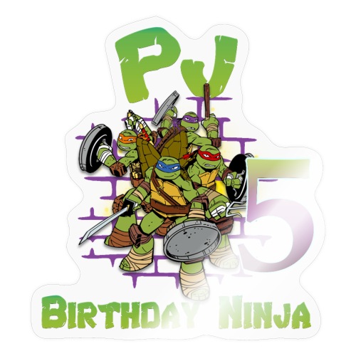 PJ birthday shirts PJ - Sticker