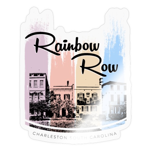 Charleston's Rainbow Row - Sticker