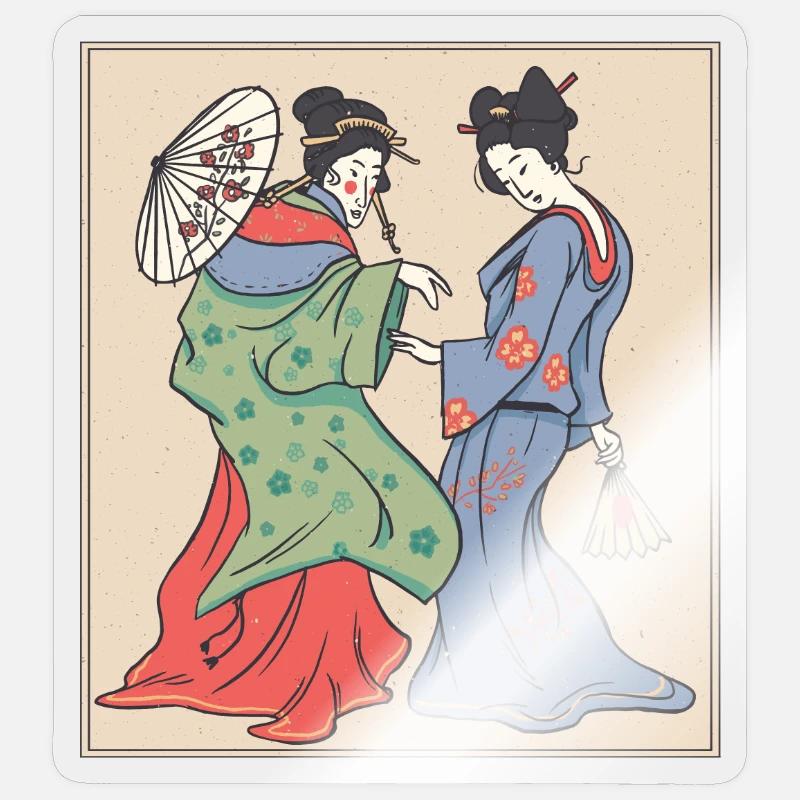 traditional geisha drawing