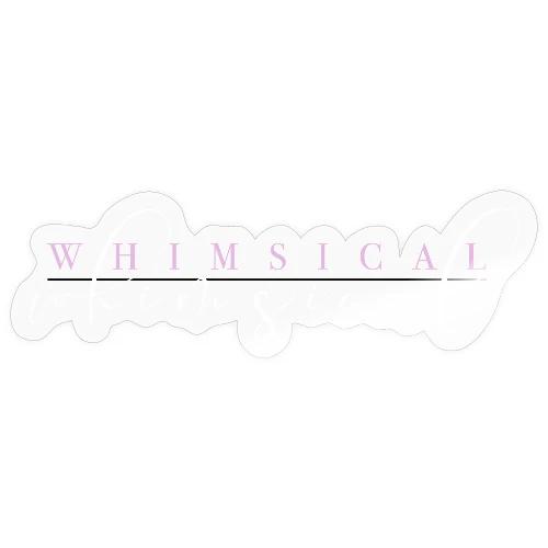 Whimsical Logo 2021 Pink and White - Sticker