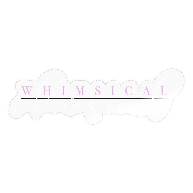 Whimsical Logo 2021 Pink and White