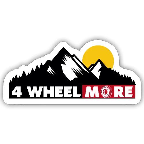 4 wheel More Logo - Sticker