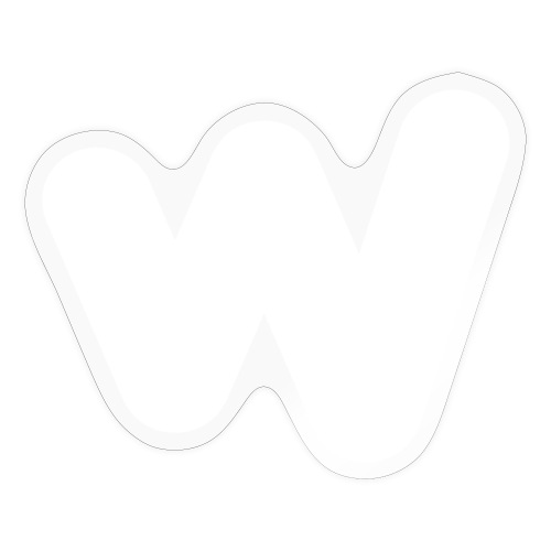 white w - Sticker