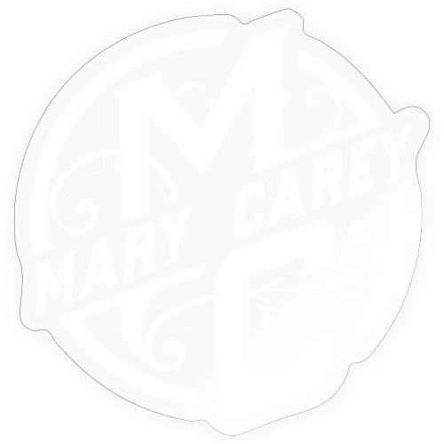 Mary Carey MC Logo - White - Sticker