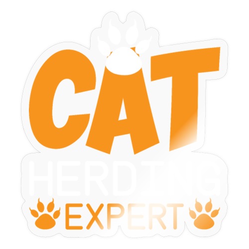 Cat Herding Expert | Cat Lovers Shirt - Sticker