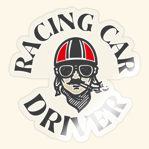 Racing Car Driver - Sticker