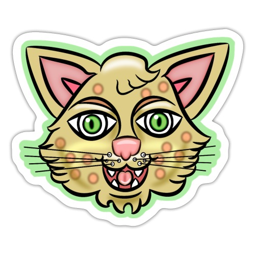 Happy Cat Gold - Sticker