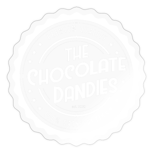 Chocolate Dandies Logo White - Sticker