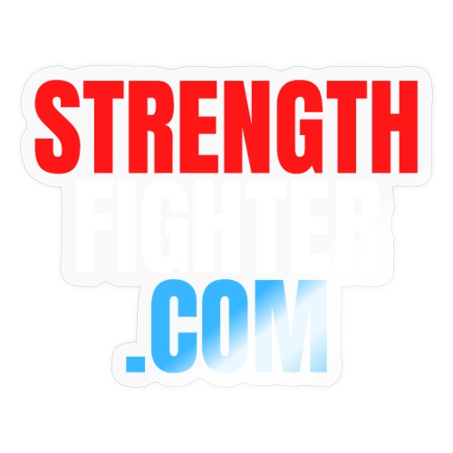 StrengthFighter com Logo - Sticker