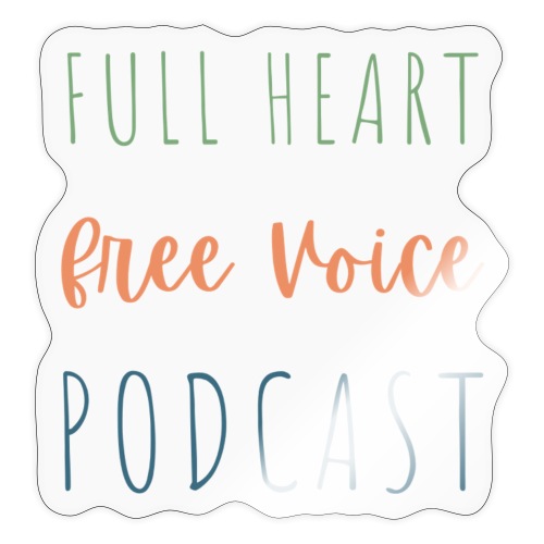 Full Heart Free Voice Text Only - Sticker