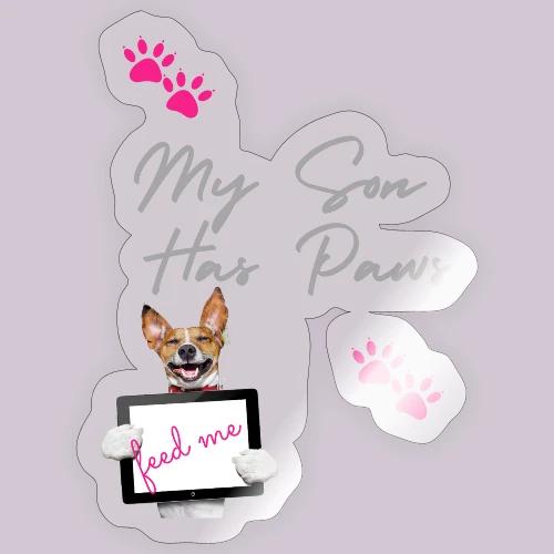 Paws gray - Sticker
