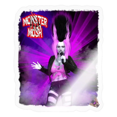 Monster Mosh Bride Of Frankie Singer Punk Variant - Sticker
