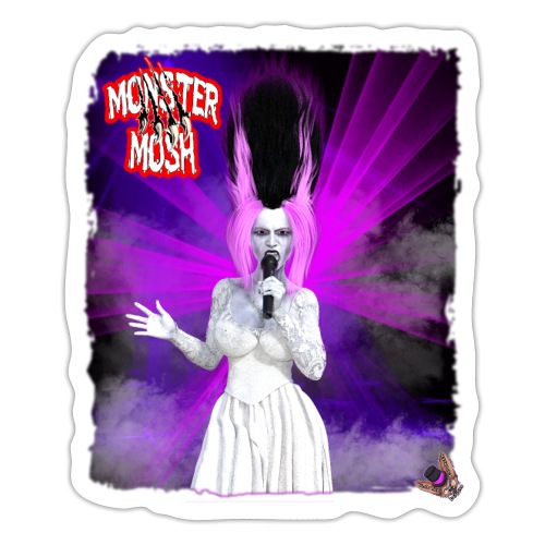 Monster Mosh Bride Of Frankie Singer Gown Variant - Sticker