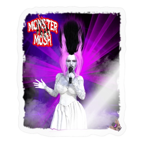 Monster Mosh Bride Of Frankie Singer Gown Variant - Sticker